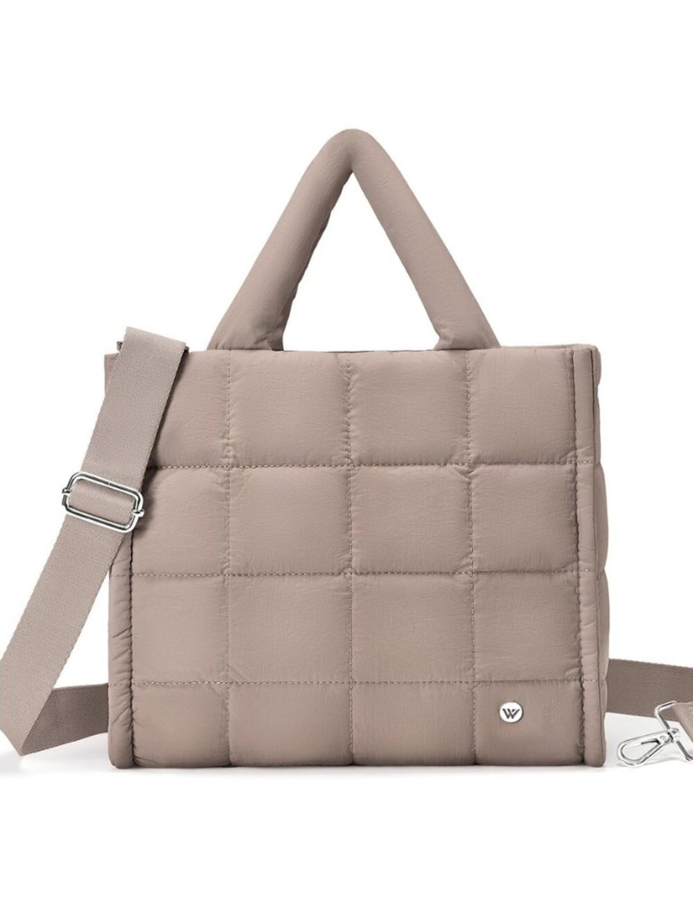 Small Puffer Tote Bag for Women Quilted Crossbody Bags